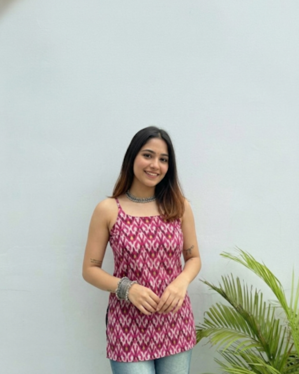 Kavya A1 Sleeveless Cotton Kurti Top
