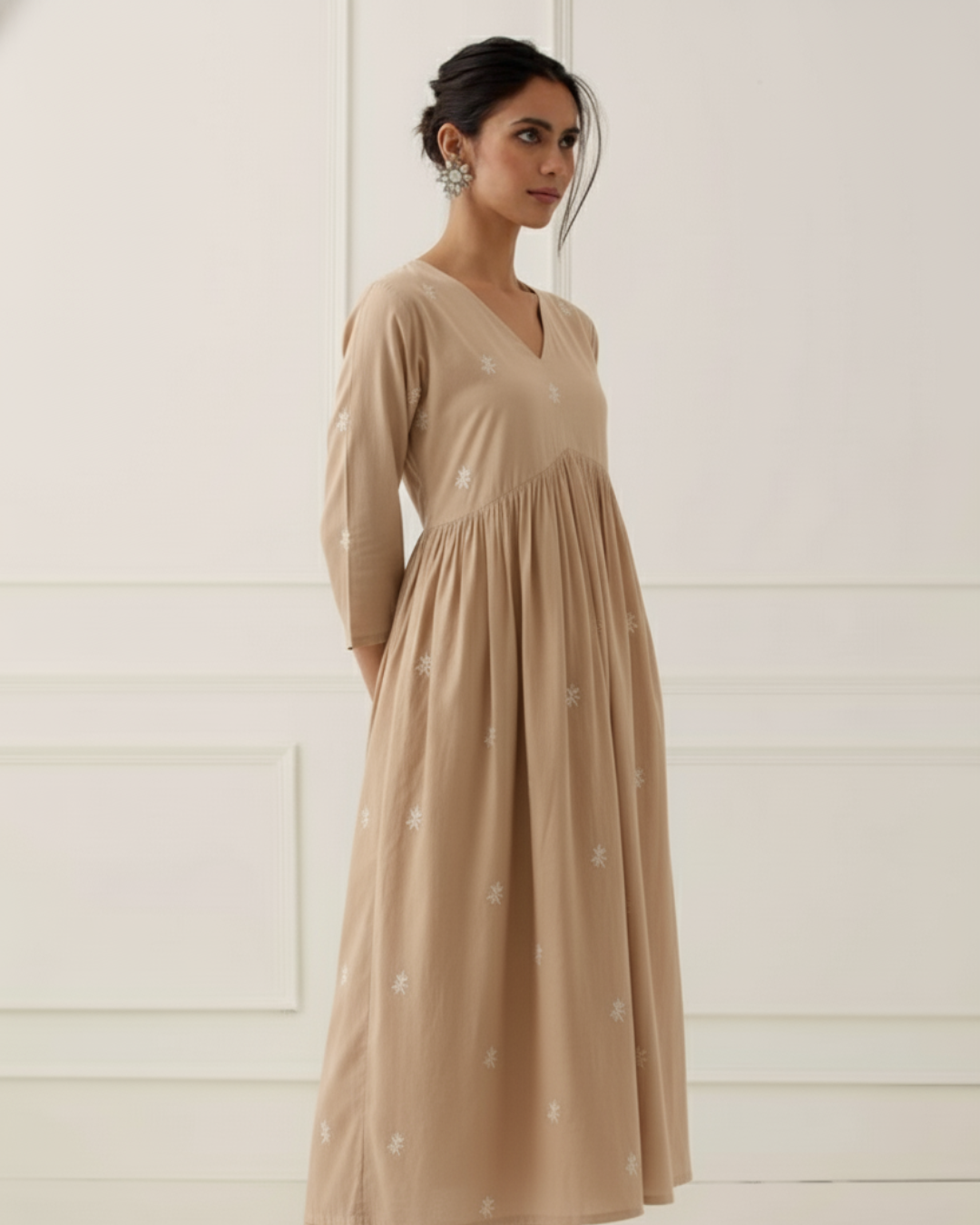 Mayra Rayon Cotton Embroidered Anarkali Kurti D1