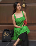 Janvi D1 Green Jodhpur Cotton Sleeveless Top