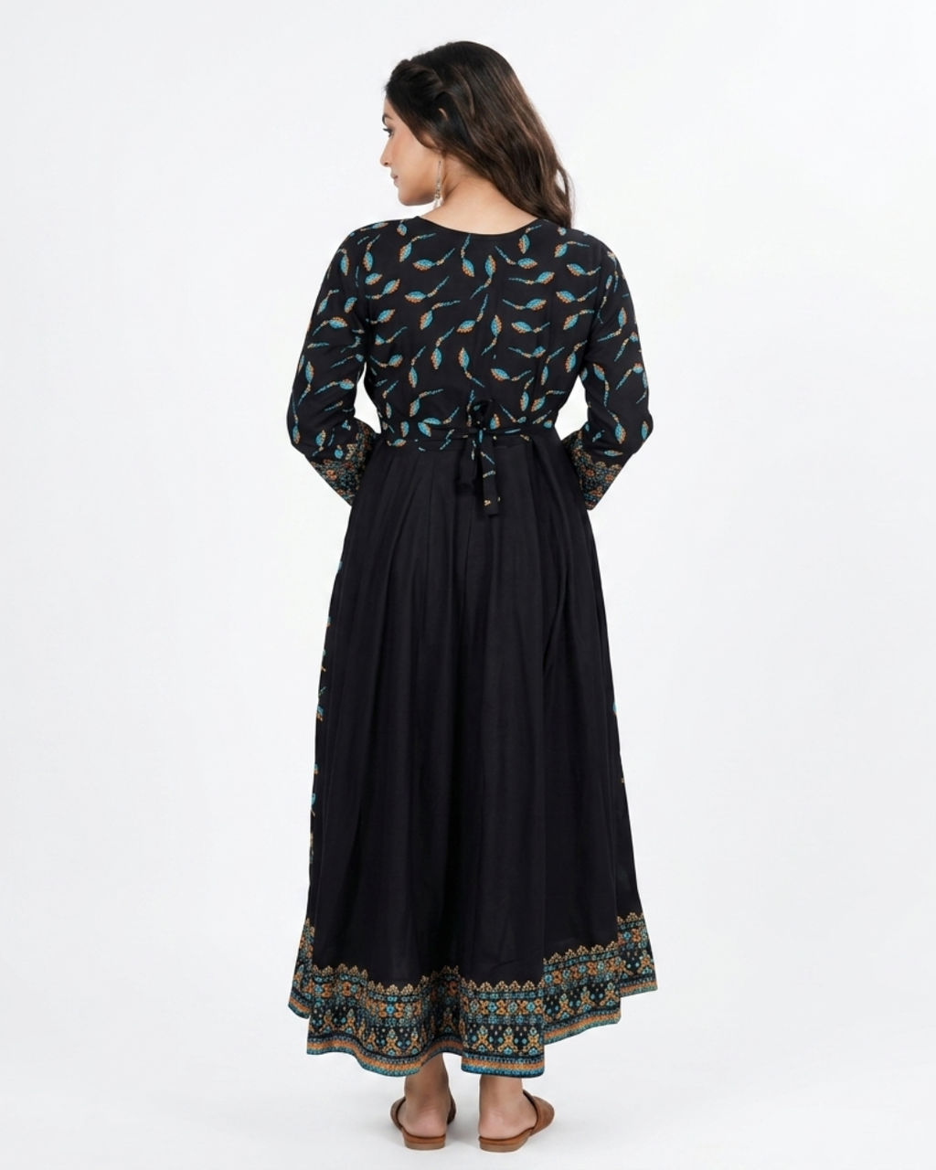 Aruna Rayon Cotton Printed Flared Kurti a2