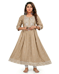Aarti Pure Cotton Embroidered Flared Kurti F1